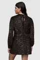 czarny AllSaints sukienka JEMIMA LEP DRESS