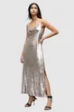 AllSaints sukienka HADLEY SEQUIN DRESS Materiał zasadniczy: 100 % Poliamid z recyklingu, Podszewka: 94 % Poliester z recyklingu, 6 % Elastan