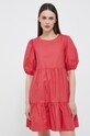 Îmbrăcăminte Pepe Jeans rochie din bumbac Bella PL953238.217 rosu