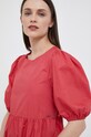 Pepe Jeans sukienka bawełniana Bella czerwony PL953238.217