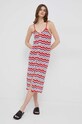 Сукня з домішкою льону Pepe Jeans Frida PL953261.217 червоний SS23