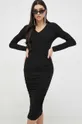 Armani Exchange sukienka czarny
