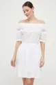 biały Liu Jo sukienka bawełniana Damski