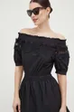 μαύρο Βαμβακερό φόρεμα Liu Jo