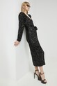 Rotate rochie RT2294 negru SS23