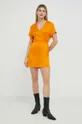 American Vintage sukienka pomarańczowy