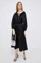 Dkny rochie din amestec de matase P3AB5R89 negru SS23