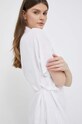 Lanena haljina Dkny P3ABCR73 bijela