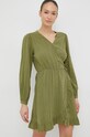 Roxy sukienka bawełniana ERJWD03702 zielony SS23