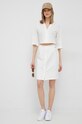 Bavlněné šaty Calvin Klein Jeans J20J221133.PPYX béžová SS23