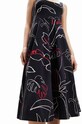 Odzież Desigual sukienka 23SWVK15 czarny