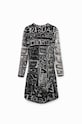 Desigual sukienka 23SWVK23 czarny