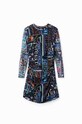 Φόρεμα Desigual 23SWVK23 μαύρο
