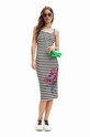 Îmbrăcăminte Desigual rochie 23SWVK99 alb