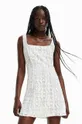 biały Desigual sukienka Damski