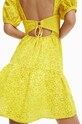 Îmbrăcăminte Desigual rochie din bumbac 23SWVW85 galben