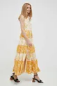 Βαμβακερό φόρεμα Pennyblack κίτρινο