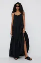 Βαμβακερό φόρεμα Pennyblack μαύρο