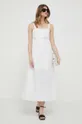 Pamučna haljina Sisley bijela