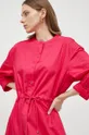 рожевий Бавовняна сукня Max Mara Leisure