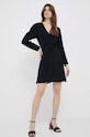 United Colors of Benetton rochie 43A0DV031.100 negru SS23