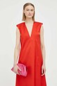 By Malene Birger rochie din lana Q71199013 rosu SS23