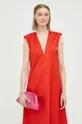 By Malene Birger sukienka wełniana czerwony