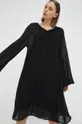 čierna Šaty By Malene Birger Emoras