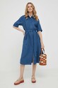 United Colors of Benetton rochie din in 4AGHDV039.217 bleumarin SS23