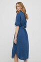 Îmbrăcăminte United Colors of Benetton rochie din in 4AGHDV039.217 bleumarin