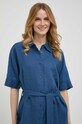 United Colors of Benetton rochie din in bleumarin 4AGHDV039.217