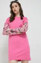 Βαμβακερό φόρεμα Chiara Ferragni Tennis Club ροζ