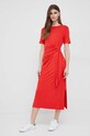 Šaty Tommy Hilfiger WW0WW39343.PPYX červená SS23