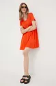 Φόρεμα United Colors of Benetton πορτοκαλί