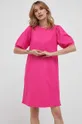ροζ Βαμβακερό φόρεμα United Colors of Benetton Γυναικεία