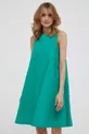 πράσινο Βαμβακερό φόρεμα United Colors of Benetton Γυναικεία