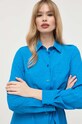 Φόρεμα από συνδιασμό μεταξιού Pinko μπλε 100126.A01P