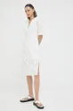 Bruuns Bazaar sukienka bawełniana biały