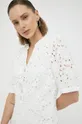biały Bruuns Bazaar sukienka bawełniana