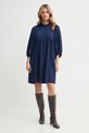 Bruuns Bazaar sukienka Acacia Sarina BBW3370 granatowy SS25