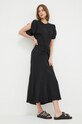 Victoria Beckham sukienka 1223WDR004614B czarny AW23