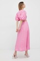 Oblečenie Ľanové šaty Bardot 58456DB1.LILI.PINK ružová