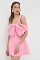 różowy Bardot sukienka