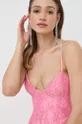 rosa Bardot vestito