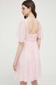 Odzież Blugirl Blumarine sukienka z domieszką jedwabiu RA3045.T3339 różowy