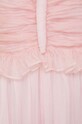 Blugirl Blumarine sukienka z domieszką jedwabiu RA3045.T3339 różowy