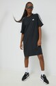 Памучна рокля adidas HR4923 черен AW23