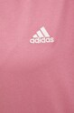 Βαμβακερό φόρεμα adidas IC1461 ροζ