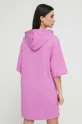 UGG sukienka bawełniana fioletowy