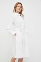 Βαμβακερό φόρεμα Tommy Hilfiger WW0WW39196.PPYX λευκό SS23